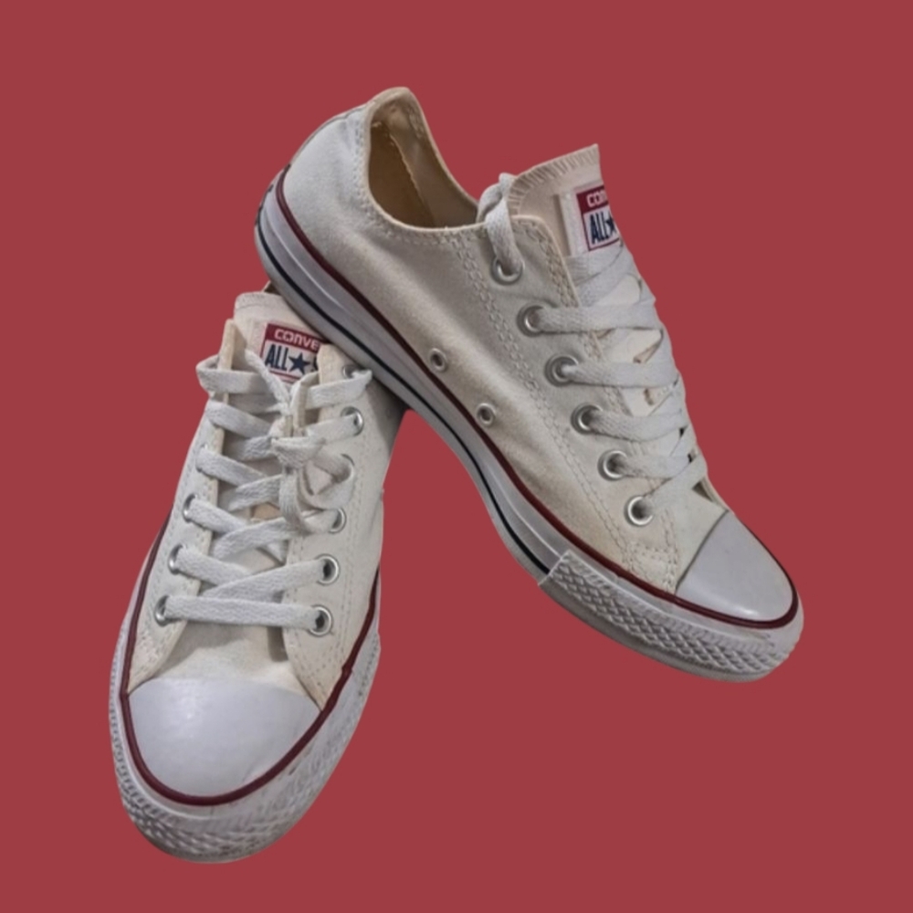 Converse Chuck Taylor All Star White / Off White Canvas Sneakers Men's Size 7